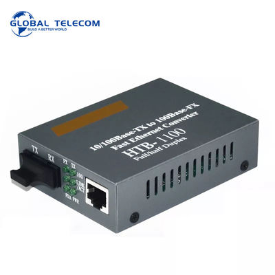 HTB 1100 섬유 미디어 컨버터, 10 / 100Mbps 빠른 이더넷 트랜시버