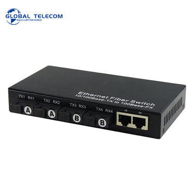 Rj45 로에스 ce 인증에 대한 10/100M 넷 링크 미디어 컨버터 섬유